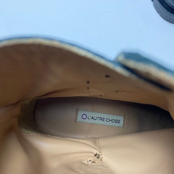 L'AUTRE CHOSE Buckle Black Leather Boots Size 36 - Picture 4 of 10